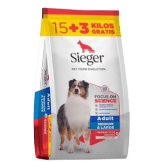 SIEGER PERRO ADULTO 15KG+3KG