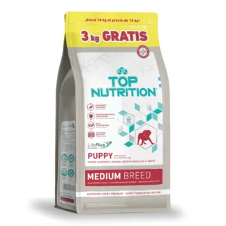 TOP NUTRITION CACHORRO MEDIANO 15+3KG