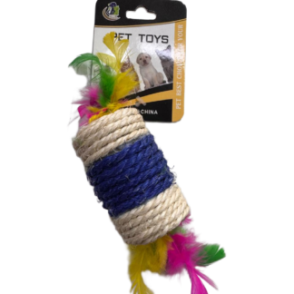 BARRIL SISAL CON PLUMAS